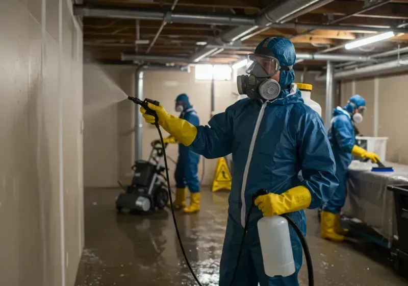 Basement Sanitization and Antimicrobial Treatment process in Latah County, ID